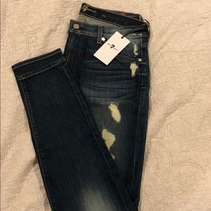 NWT 7 For All Mankind The Super Destroy Skinny 31